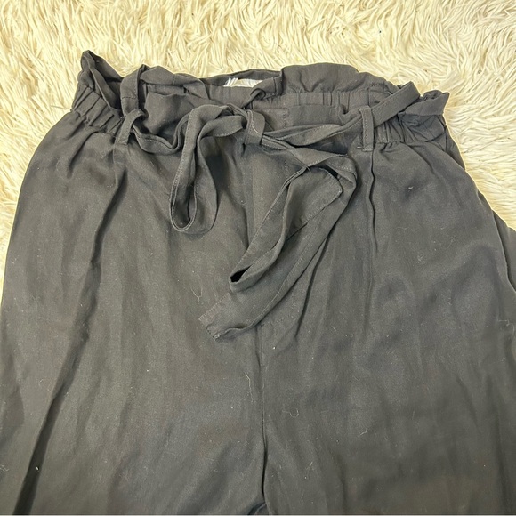 ◾️Melissa Nepton Wide Leg Paper Bag Tie Waist Cropped Pants - Picture 2 of 7